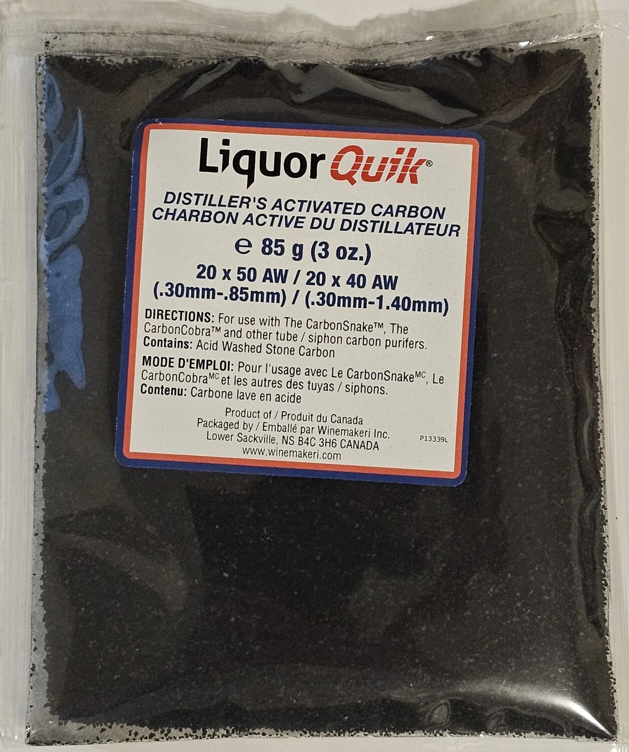 Liquor Quik Distiller's Activated Carbon (DAC), (CarbonSnake Refill), 85g Liquor Quik Distiller's Activated Carbon (DAC), (CarbonSnake Refill), 85g