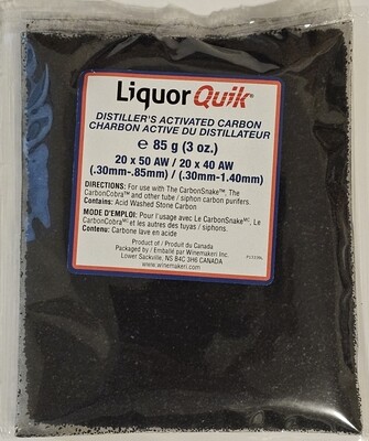 Liquor Quik Distiller's Activated Carbon (DAC), (CarbonSnake Refill), 85g
