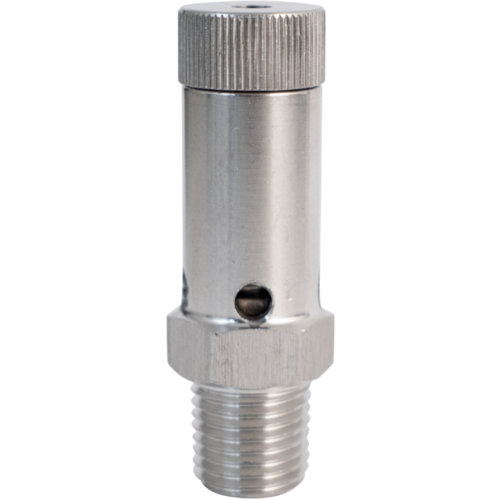 KOMOS | Gas Pressure Relief Valve | Adjustable | Stainless | 1/4 in. MPT