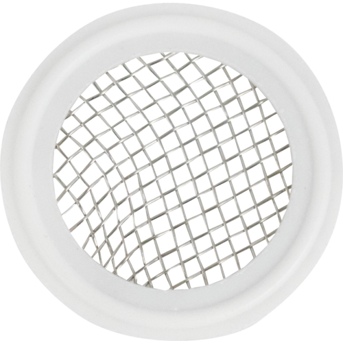 Tri-Clamp Gasket with Stainless Mesh Screen | 7 Mesh | Teflon | 1.5 Tri-Clamp Gasket with Stainless Mesh Screen | 7 Mesh | Teflon | 1.5"
