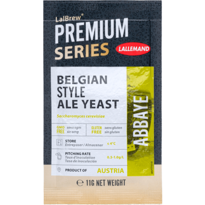 LalBrew Abbaye Belgian Ale Dry Yeast, 11g [BEST BEFORE 2024.09]