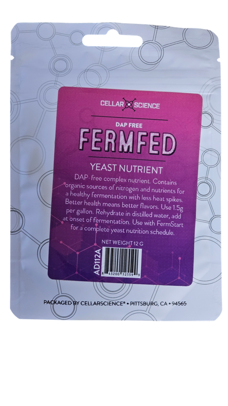 CellarScience FermFed DAP Free | Yeast Nutrient, 12g