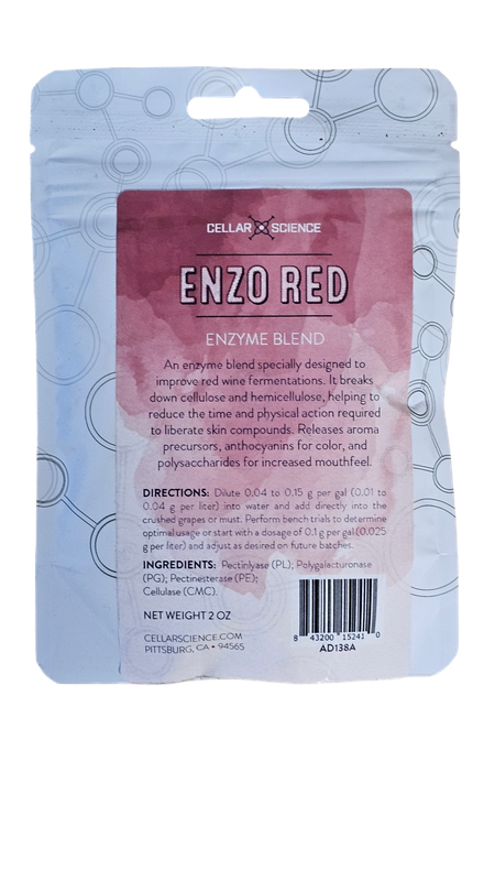CellarScience Enzo Red | Enzyme Blend for Red Wine, 2oz CellarScience Enzo Red | Enzyme Blend for Red Wine, 2oz
