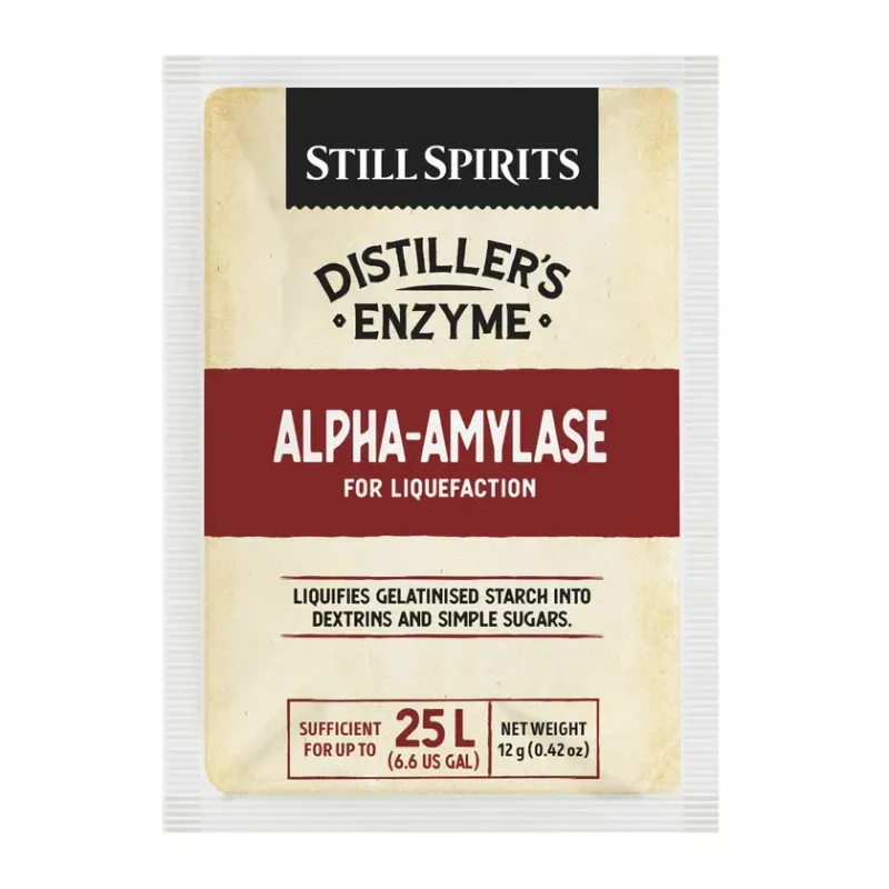 Still Spirits Distiller's Enzyme Alpha-Amylase, 12g Still Spirits Distiller's Enzyme Alpha-Amylase, 12g