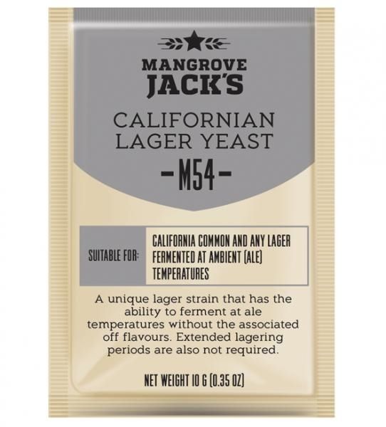 Mangrove Jack M54 California Lager Dry Yeast, 10g Mangrove Jack M54 California Lager Dry Yeast, 10g