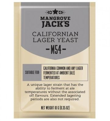 Mangrove Jack M54 California Lager Dry Yeast, 10g Mangrove Jack M54 California Lager Dry Yeast, 10g