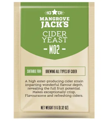 Mangrove Jack M02 Cider Dry Yeast, 9g Mangrove Jack M02 Cider Dry Yeast, 9g