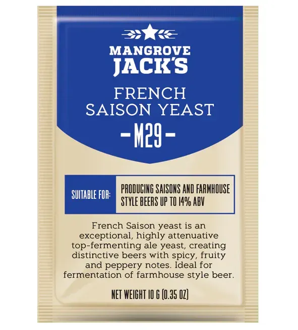 Mangrove Jack M29 French Saison Dry Yeast, 10g [BEST BEFORE 2026.01]