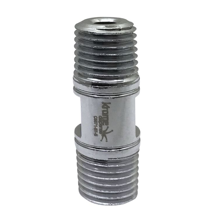 Inline (Secondary) Regulator Connector Nipple With Left Hand Threads. 1/4″ NPT x 1-1/2″ Long