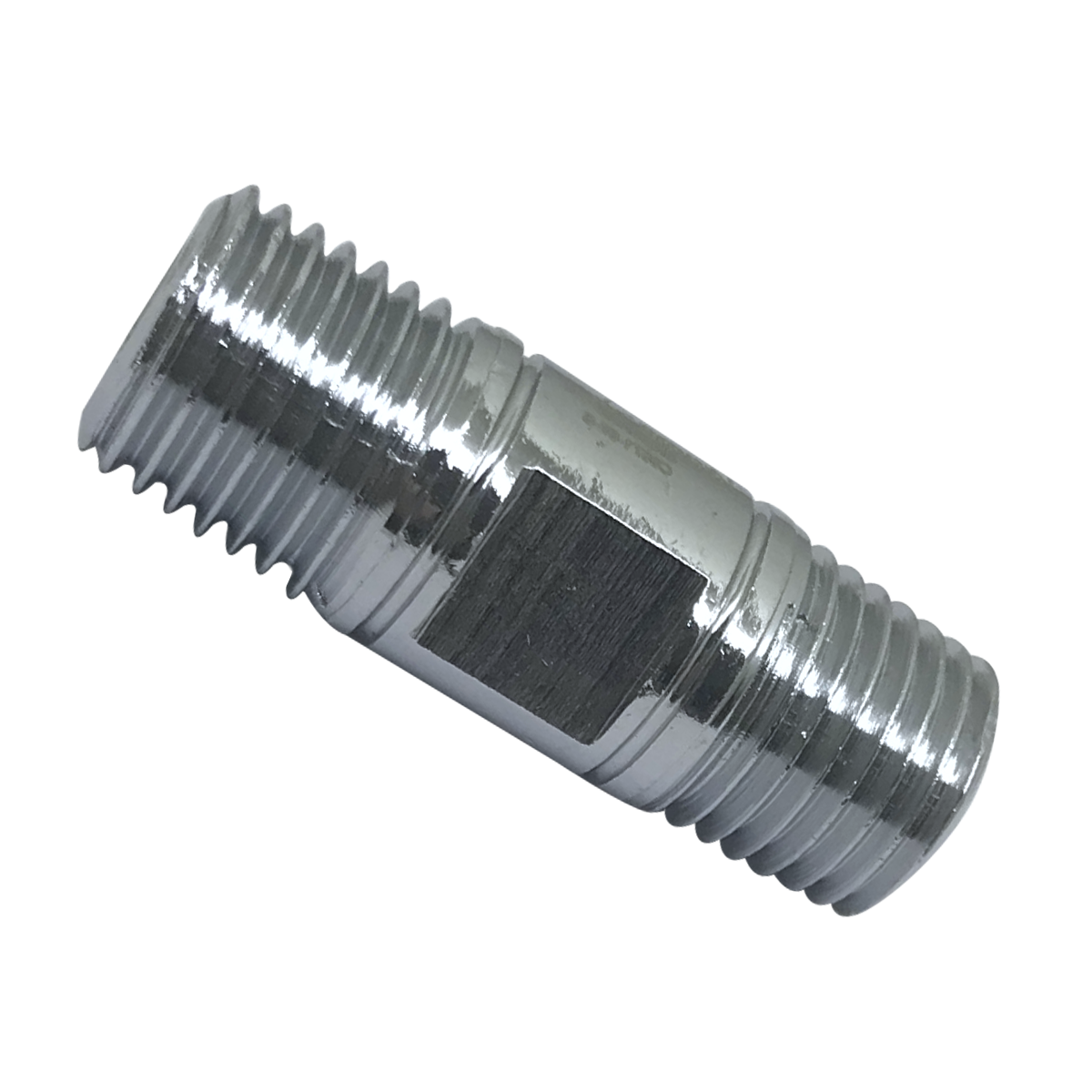 Inline (Secondary) Regulator Connector Nipple With Left Hand Threads. 1/4″ NPT x 1-1/2″ Long