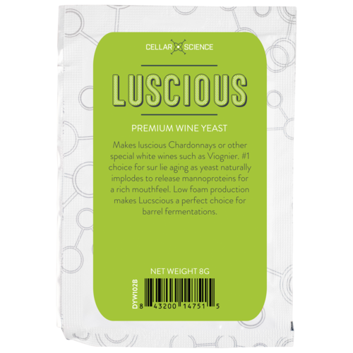 CellarScience LUSCIOUS Dry Wine Yeast, 8g [BEST BEFORE 2026.05]