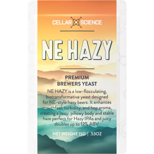 CellarScience NE HAZY Dry Yeast | New England Ale | Premium Beer Yeast, 15g CellarScience NE HAZY Dry Yeast | New England Ale | Premium Beer Yeast, 15g