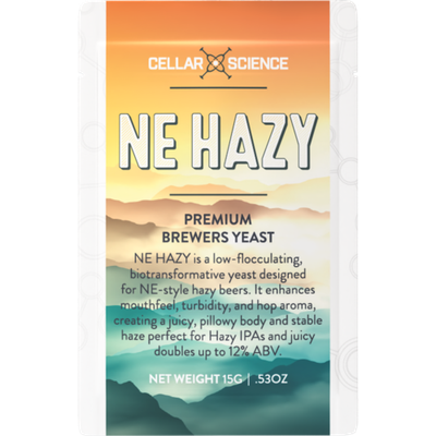 CellarScience NE HAZY Dry Yeast | New England Ale | Premium Beer Yeast, 15g