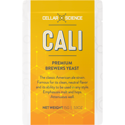 CellarScience CALI Dry Yeast | American Ale | Premium Beer Yeast, 15g CellarScience CALI Dry Yeast | American Ale | Premium Beer Yeast, 15g