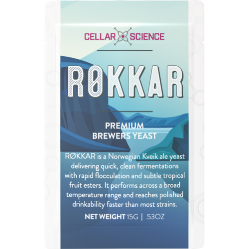 CellarScience RØKKAR Dry Yeast | Norwegian Ale | Premium Beer Yeast, 15g CellarScience RØKKAR Dry Yeast | Norwegian Ale | Premium Beer Yeast, 15g
