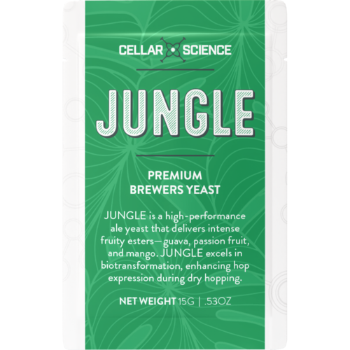 CellarScience JUNGLE Dry Yeast | Specialty Ale | Premium Beer Yeast, 15g CellarScience JUNGLE Dry Yeast | Specialty Ale | Premium Beer Yeast, 15g