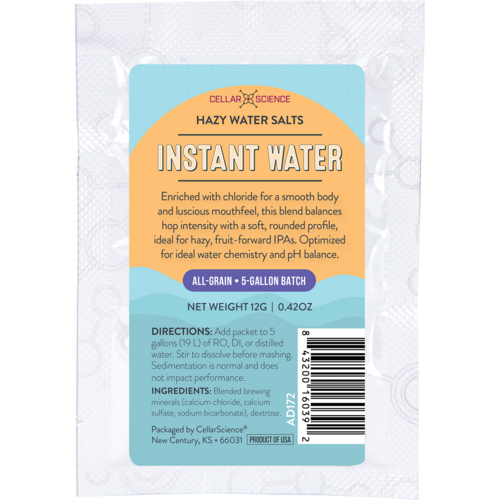 CellarScience Instant Water | Hazy Water Salts