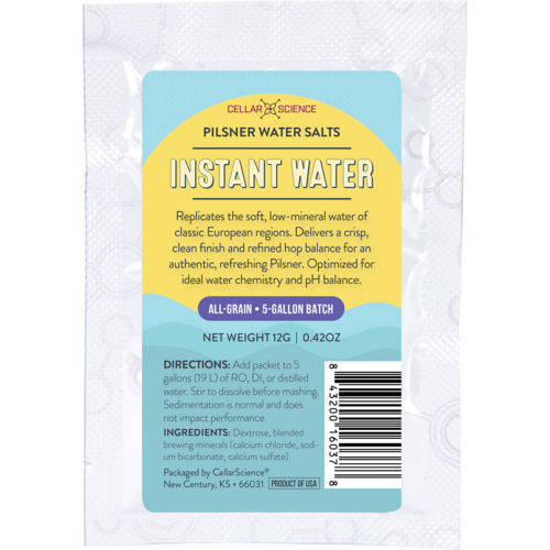 CellarScience Instant Water | Pilsner Water Salts