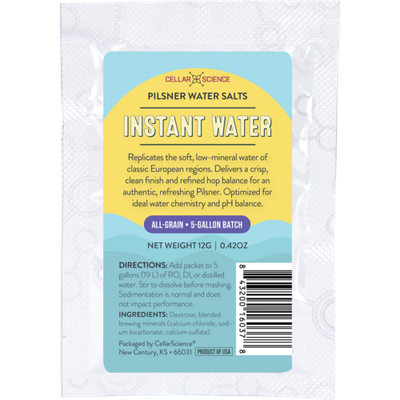 CellarScience Instant Water | Pilsner Water Salts CellarScience Instant Water | Pilsner Water Salts