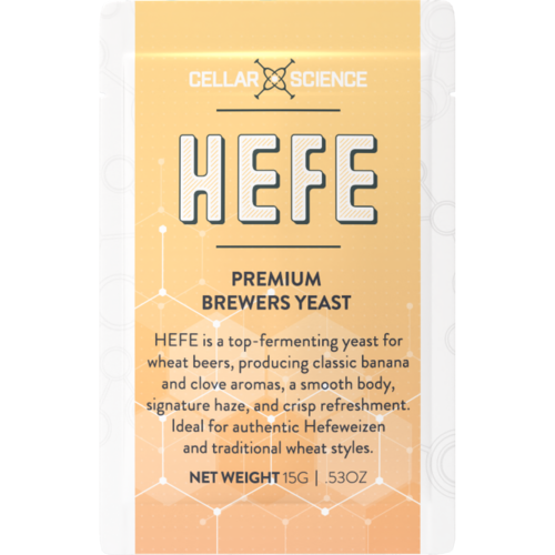 CellarScience HEFE Dry Yeast | Wheat Ale | Premium Beer Yeast, 15g CellarScience HEFE Dry Yeast | Wheat Ale | Premium Beer Yeast, 15g