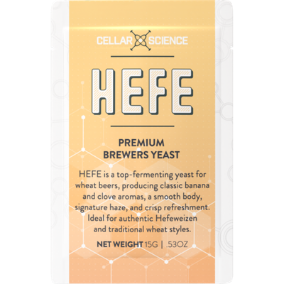 CellarScience HEFE Dry Yeast | Wheat Ale | Premium Beer Yeast, 15g CellarScience HEFE Dry Yeast | Wheat Ale | Premium Beer Yeast, 15g