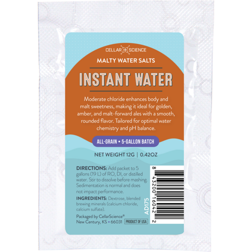 CellarScience Instant Water | Malty Water Salts
