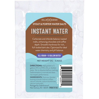 CellarScience Instant Water | Stout & Porter Water Salts CellarScience Instant Water | Stout & Porter Water Salts