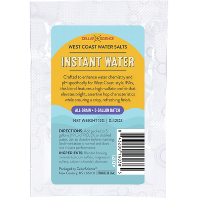 CellarScience Instant Water | West Coast Water Salts CellarScience Instant Water | West Coast Water Salts