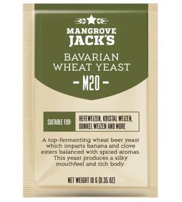Mangrove Jack M20 Bavarian Wheat Dry Yeast, 10g Mangrove Jack M20 Bavarian Wheat Dry Yeast, 10g