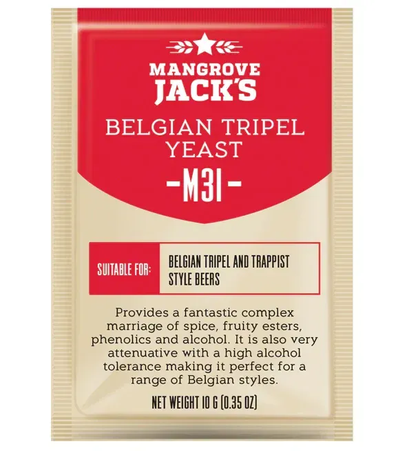 Mangrove Jack M31 Belgian Tripel Dry Yeast, 10g