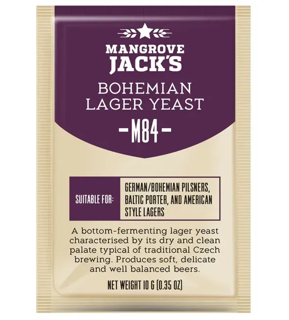 Mangrove Jack M84 Bohemian Lager Dry Yeast, 10g