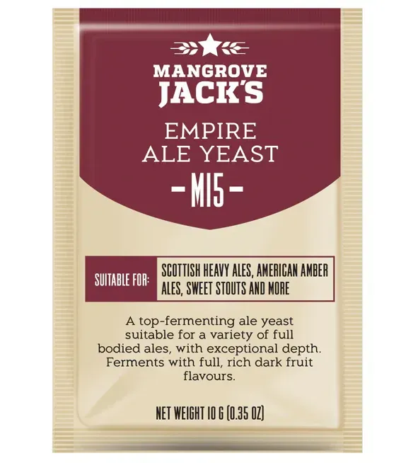 Mangrove Jack M15 Empire Ale Dry Yeast, 10g