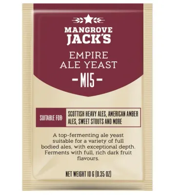 Mangrove Jack M15 Empire Ale Dry Yeast, 10g Mangrove Jack M15 Empire Ale Dry Yeast, 10g