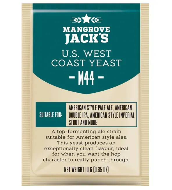 Mangrove Jack M44 US West Coast Dry Yeast, 10g
