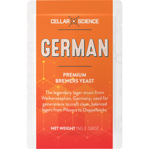 CellarScience GERMAN Dry Yeast | Weihenstephan Lager | Premium Beer Yeast, 15g CellarScience GERMAN Dry Yeast | Weihenstephan Lager | Premium Beer Yeast, 15g
