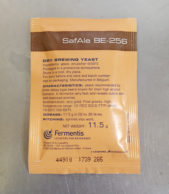 SafAle BE-256 Belgian Dry Yeast, 11.5g [BEST BEFORE 2026.08]