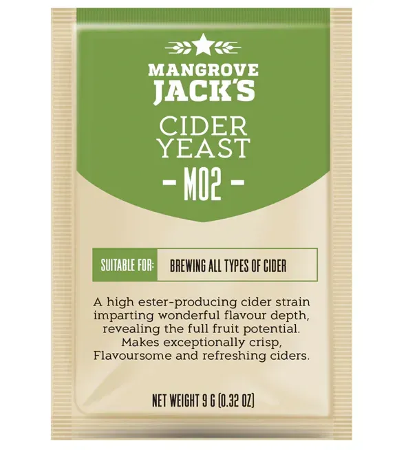 Mangrove Jack M02 Cider Dry Yeast, 9g [BEST BEFORE 2026.08]