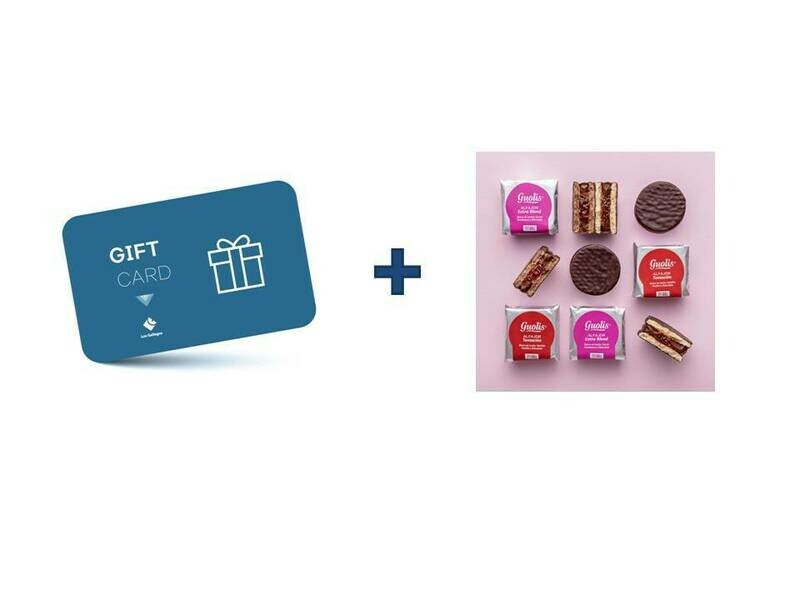 Gift Card Los Gallegos + 1 docena de alfajores Guolis