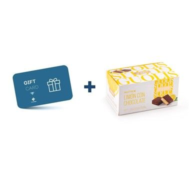 Gift Card Los Gallegos + Galletitas de Limon bañadas en chocolate