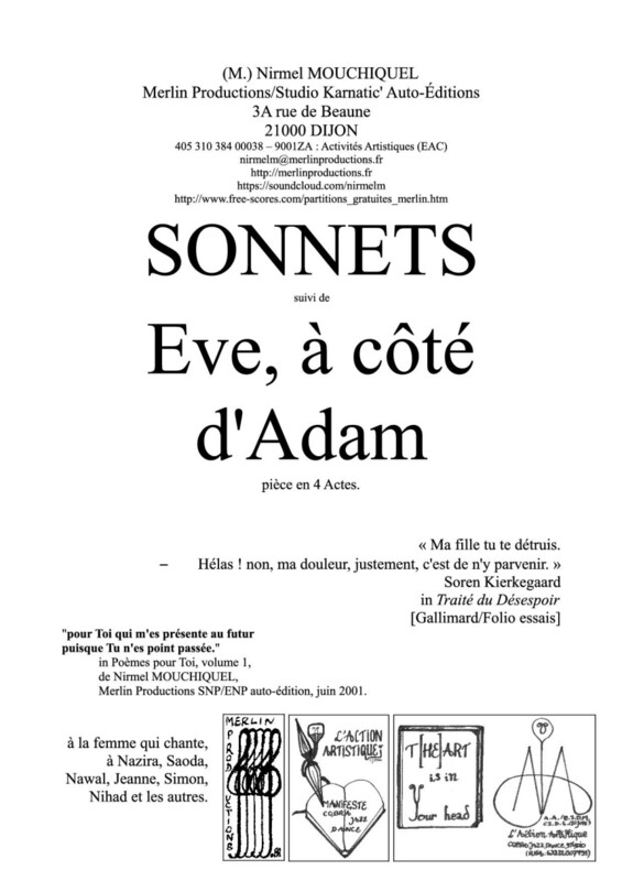 Sonnets suivi de Eve, à côté d&#39;Adam