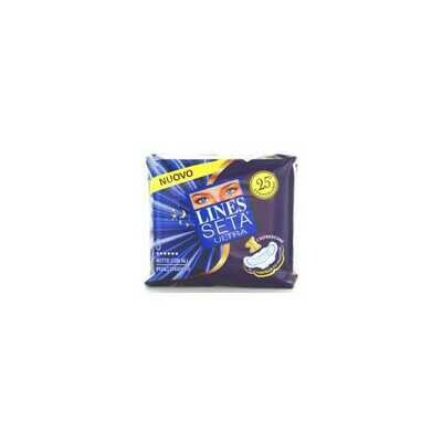 LINES SETA ULTRA Assorbenti Notte con Ali 8pz