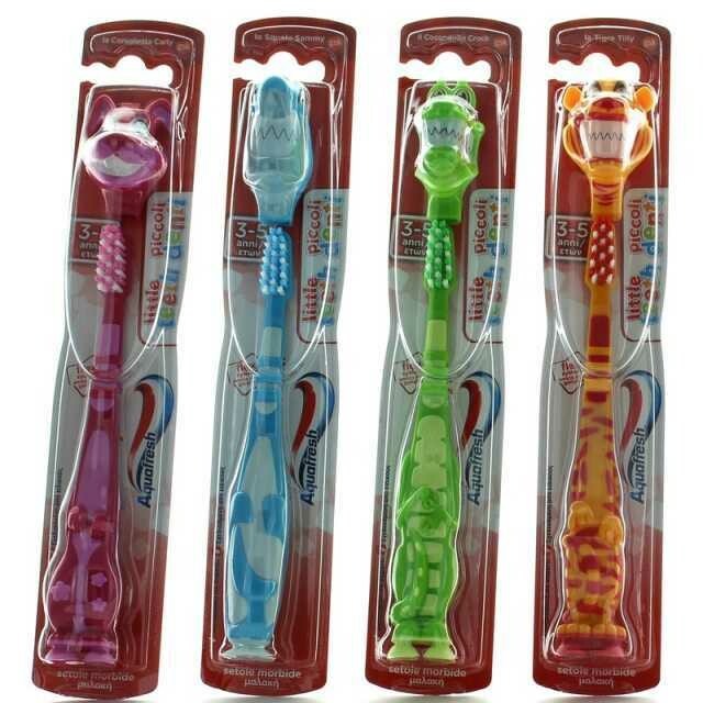 AQUAFRESH Spazzolino Flex PICCOLI con Copritestina 3-5 anni