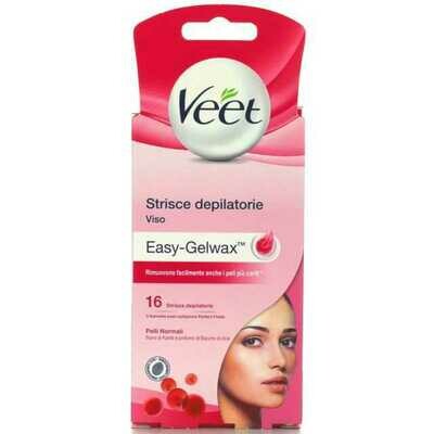 VEET 16 Striscie Depilatorie VISO Pelli Normali