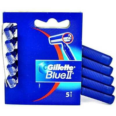 GILLETTE BLUE II Rasoio Bilama Usa&amp;Getta blx5pz scx20pz