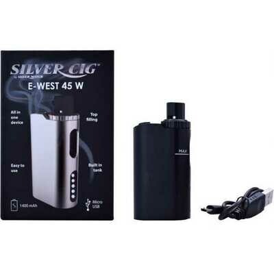 SILVER CIG Kit E-WEST Nero x1pz