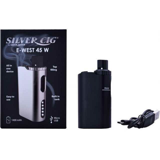 SILVER CIG Kit E-WEST Nero x1pz