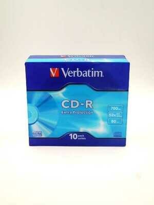 CD-R VERBATIM slim 80 min 52x scx10pz