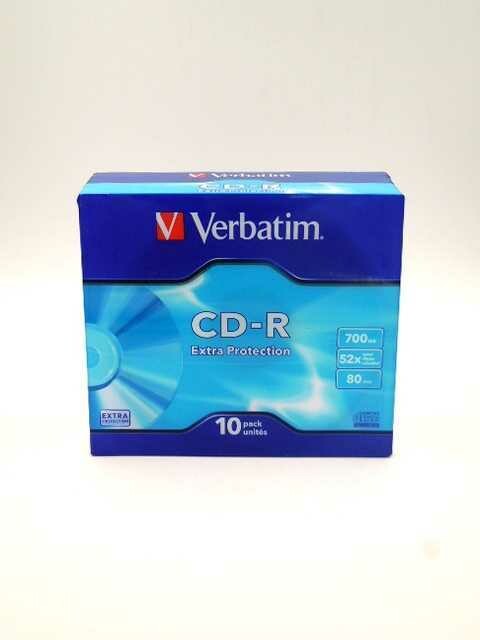 CD-R VERBATIM slim 80 min 52x scx10pz