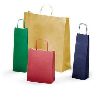 SHOPPERS 14x8x39 Tinta Unita Assortite per Bottiglie 25Unt