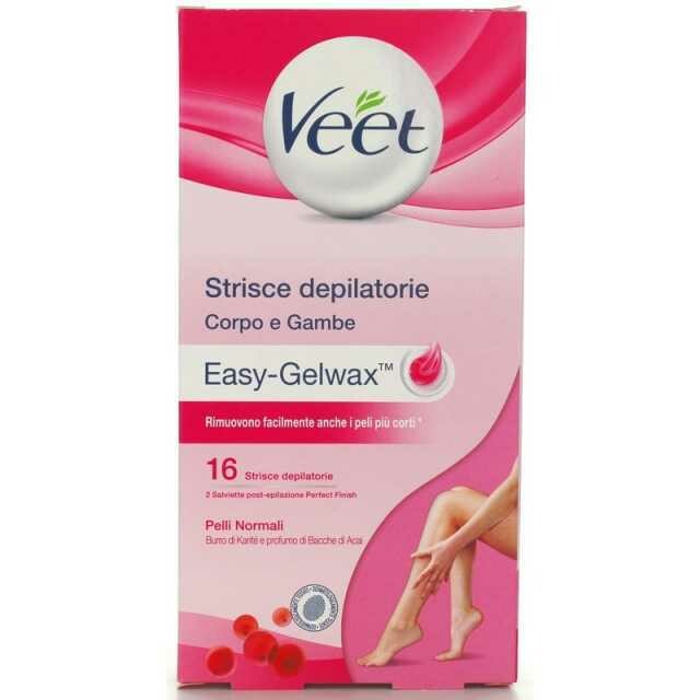VEET 16 Strisce Depilatorie CORPO E GAMBE Pelli Normali